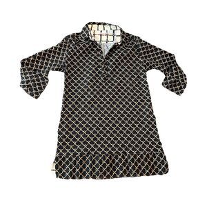 Tizzie Dress Medium Equestrian Pockets Black Brown